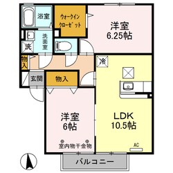 ウィルモアガーデン Ｂの物件間取画像